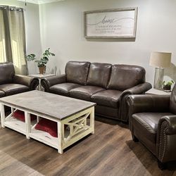 Leather Living Room Furniture 