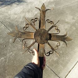 Vintage Wrought Iron Cross