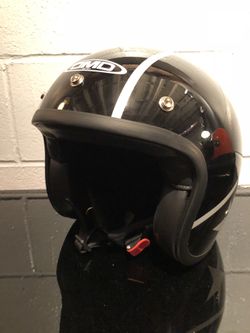 NEW Motorcycle helmet by DMD high end Italian brand $200 retail retro style