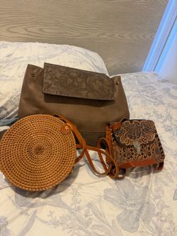 Lot of 3 Boho Crossbody Bags