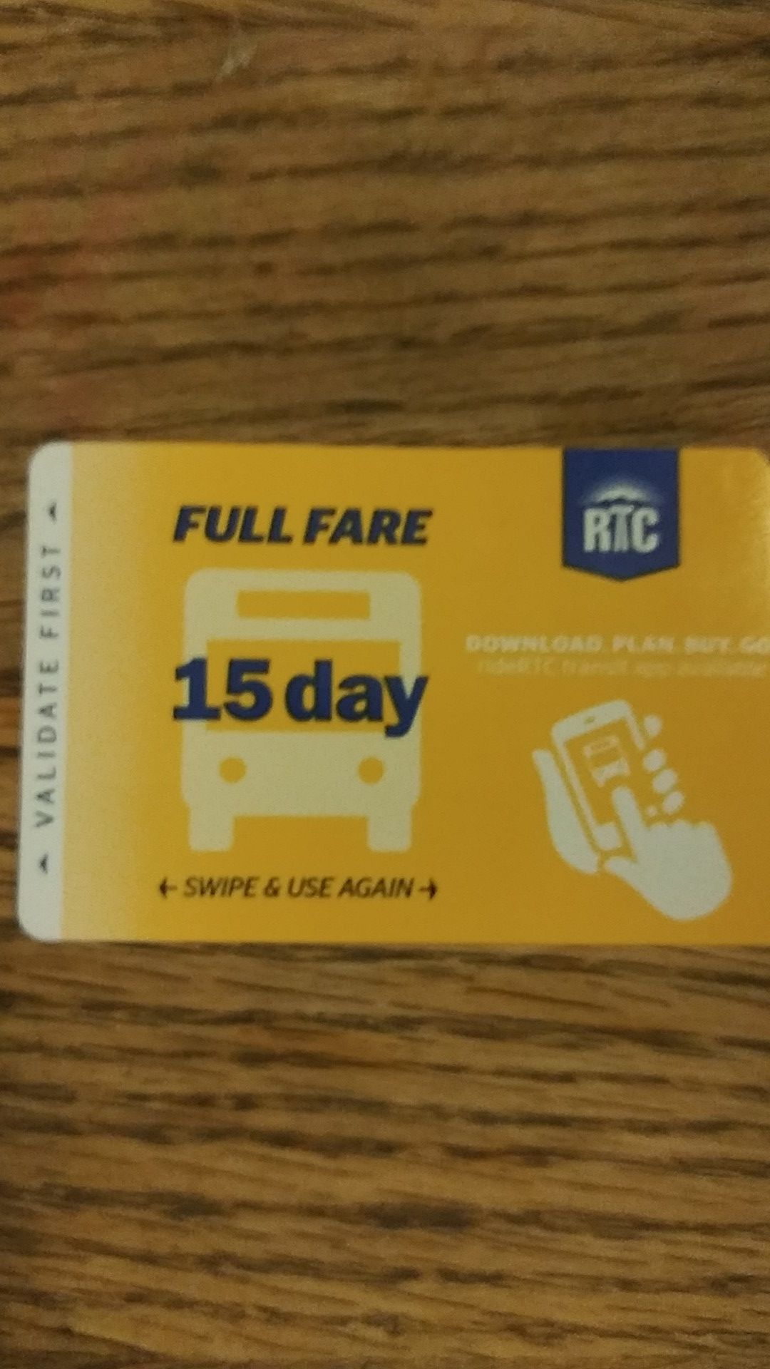 15 DAY BUS PASS-CHEAP!