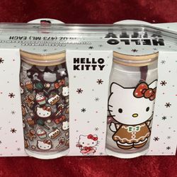 Hello Kitty 16oz Glass Tumbler