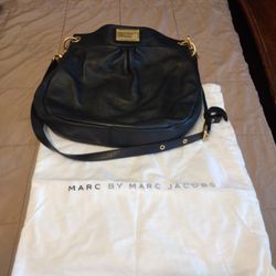 Black Leather MARC Jacobs Bag