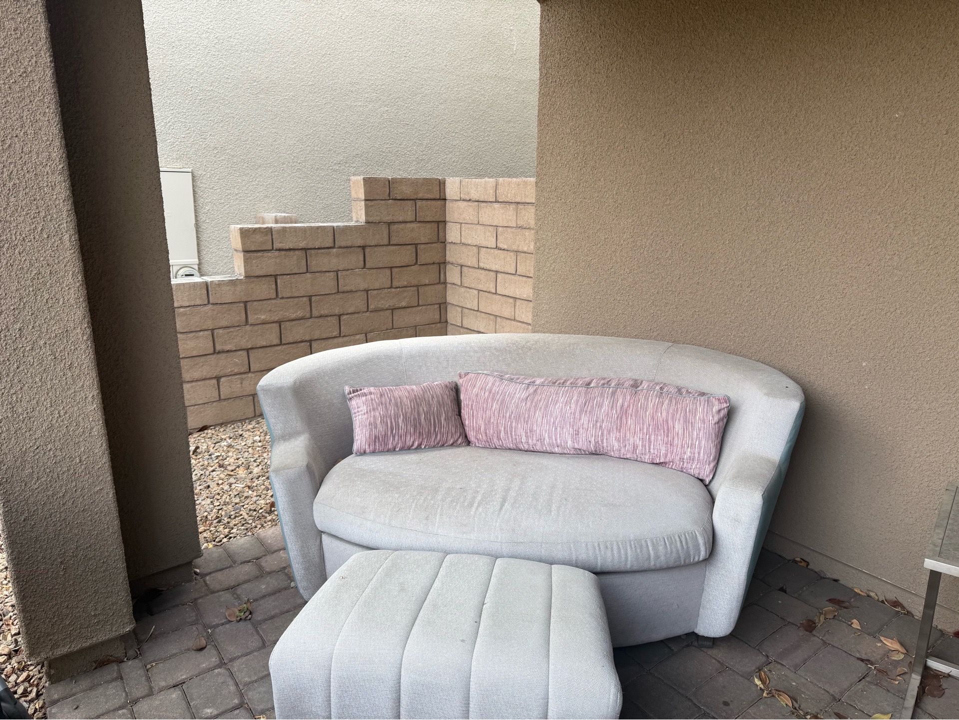 Patio Set With Day Bed and Ottoman