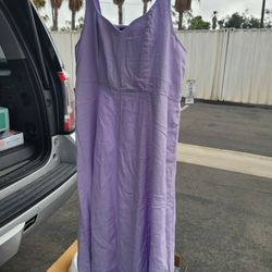 Purple Sleeveless Dress