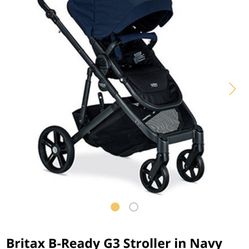 Britax Be Ready Stroller Navy Blue