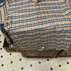 GITMAN BROS Vintage CURSIVE TAG Mens L Plaid Cotton Shirt - Great Nashville