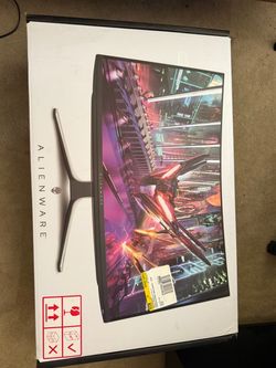 Alienware - AW3225QF 32" QD-OLED Curved 4K UHD 240Hz 0.03-ms G-SYNC Compatible Gaming Monitor with HDR (HDMI, DisplayPort. USB) - Lunar Light