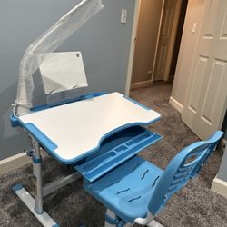 Kids Study Desk And Chair With Lamp