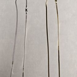 New Italian Sterling Silver Necklaces 