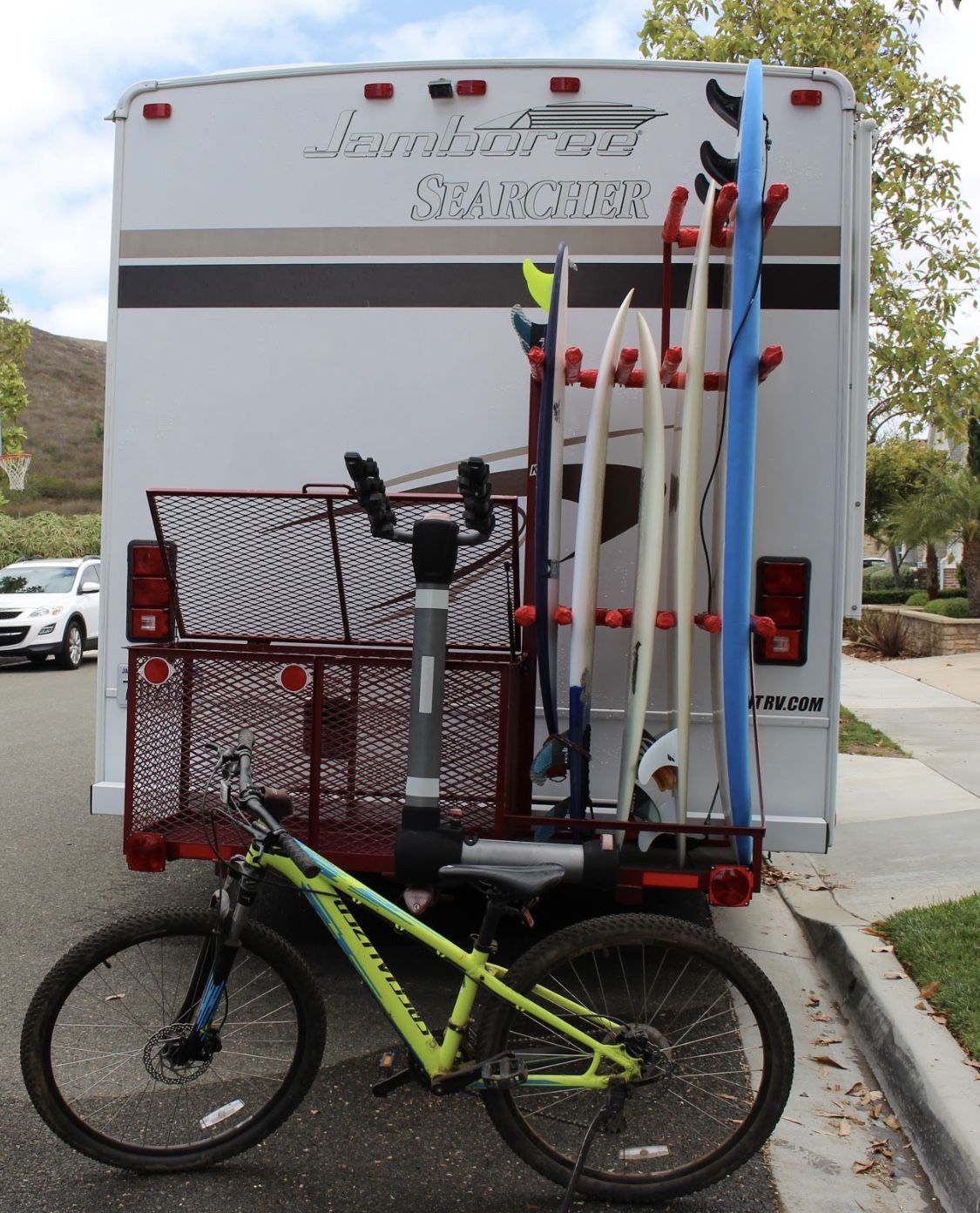 Custom Made RV Surf Rack