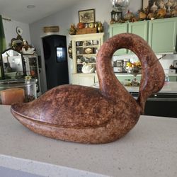 Heavy Wood Swan Its Am Antique 