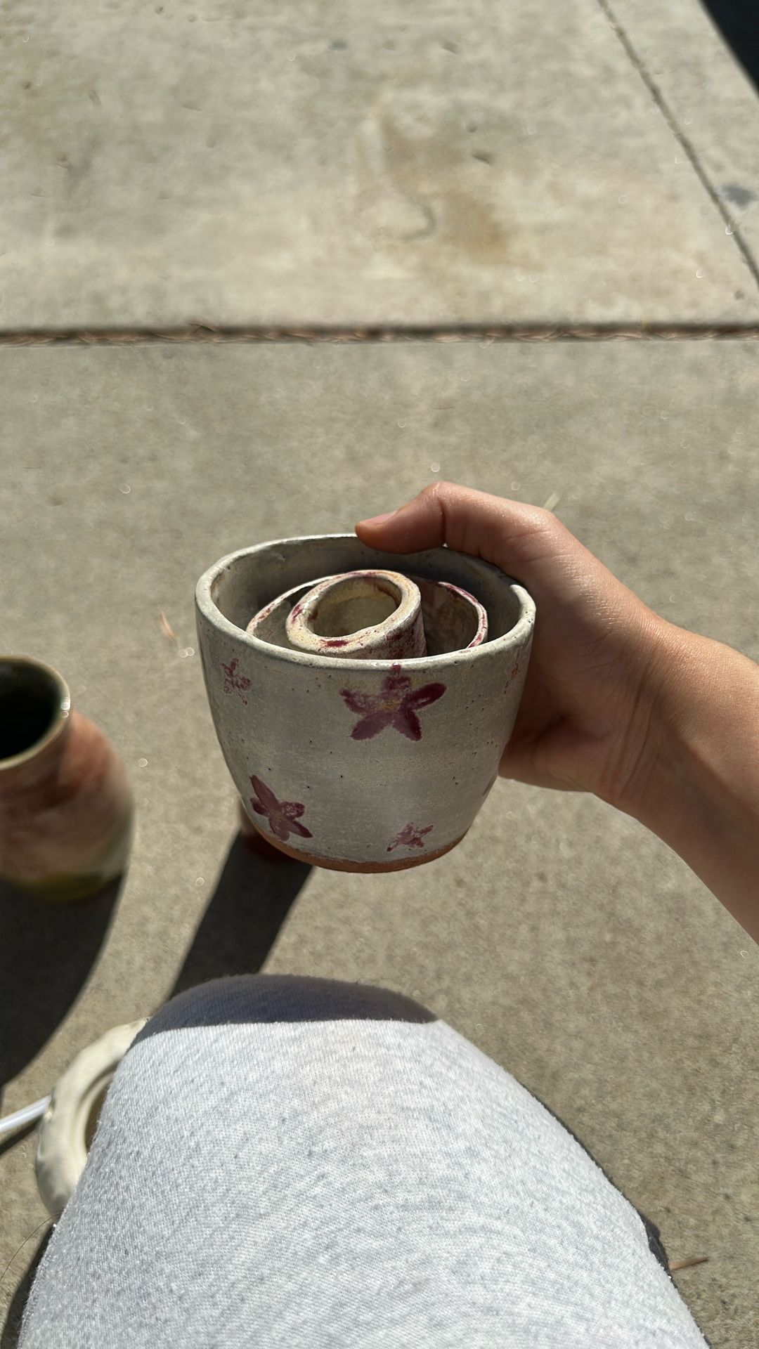 Handmade 3 Piece Cups Bowls