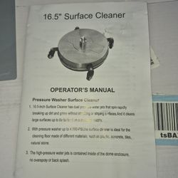 Portable Pressure Washer Surface Cleaner 