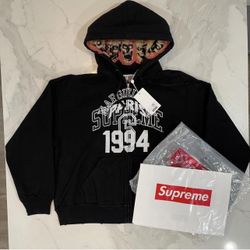 Supreme x MM6 Maison Margiela Zip Up Hooded Sweatshirt 'Black’