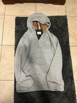 Gray Burberry Zipup