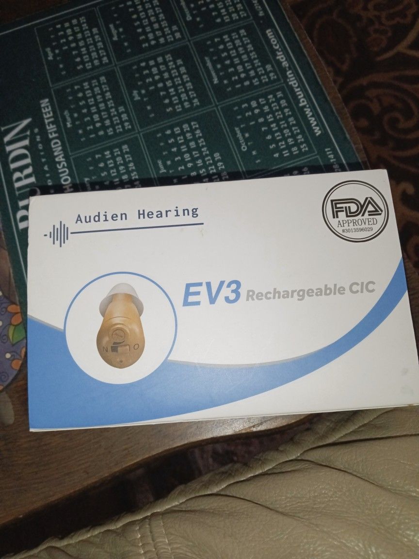 New - Audien EV3 Recharchable CiC