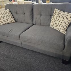 Brand New Gray Linen Sofa