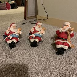 Three Santa stocking holders adorable $30 for the set
