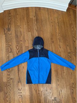 NWOT Youth Medium 10 / 12 Columbia Glennaker Hooded Waterproof Windbreaker Jacket