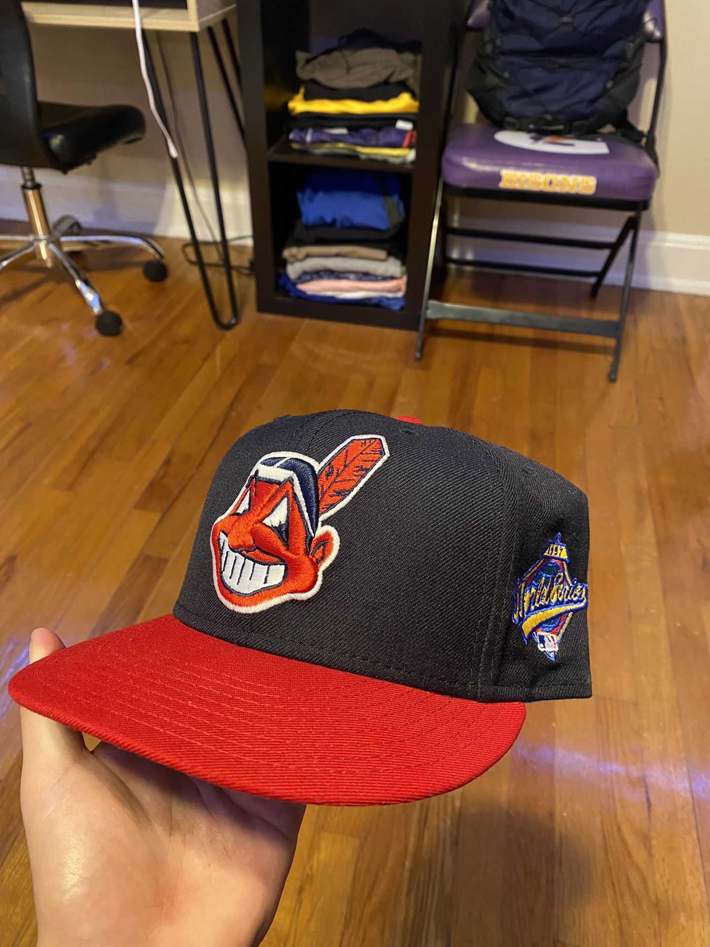 Cleveland Indians Hat World Series Side Patch 7 1/2