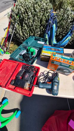 Mixed Power Tool Lot – Drill, Rotary Tool & Sander