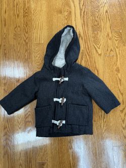 Kids Black Toggle Coat (12-18 months, like new)