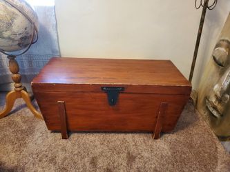 Vintage Wooden Chest Trunk