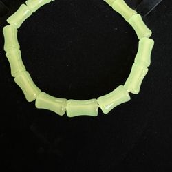 Bamboo Shape Jade Style Bracelet 