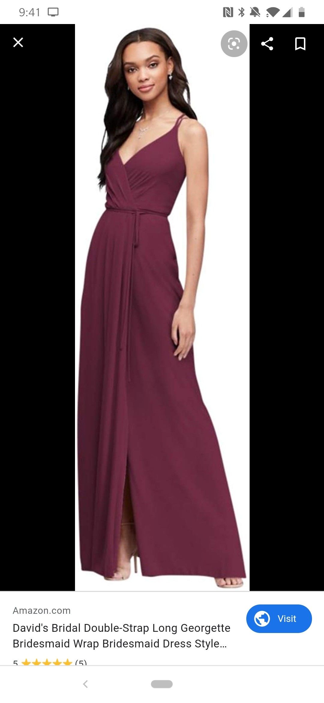 David\'s Bridal Bridesmaid Dress Size 10