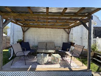 Deck. Hand Made Built Custom Gazeebo