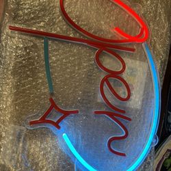 Open Sign for Business, 16"x 12" Brightness Adjustable Neon Open Sign 