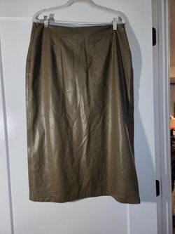 Zara Faux Leather Midi Skirt – XL