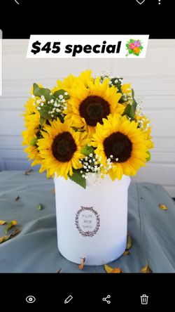 Sunflower bucket