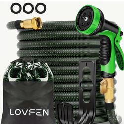 LOVFEN 75ft Heavy Duty Expandable Garden Hose