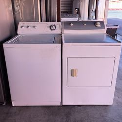 White Whirlpool Washer And Frigidaire Electric Dryer