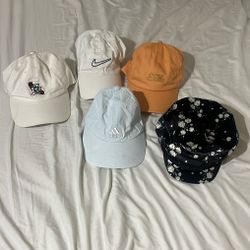 Variety Of Baseball Caps And Hat
