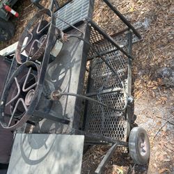 Dual Propane cooker on Wheels