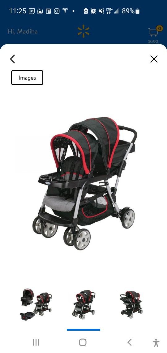 Graco Double Stroller Without Infant Seat