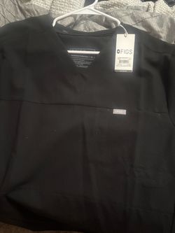 Men's V Neck scrub shirt XL