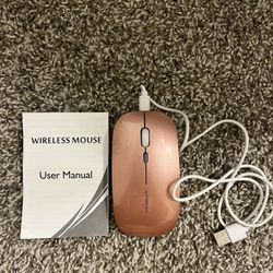 Rose Gold Rechargeable Wireless Mouse