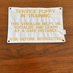 Service Puppy Sign