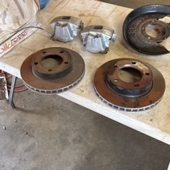 1977 Ford Bronco Front Disc Brake Calipers And Rotors