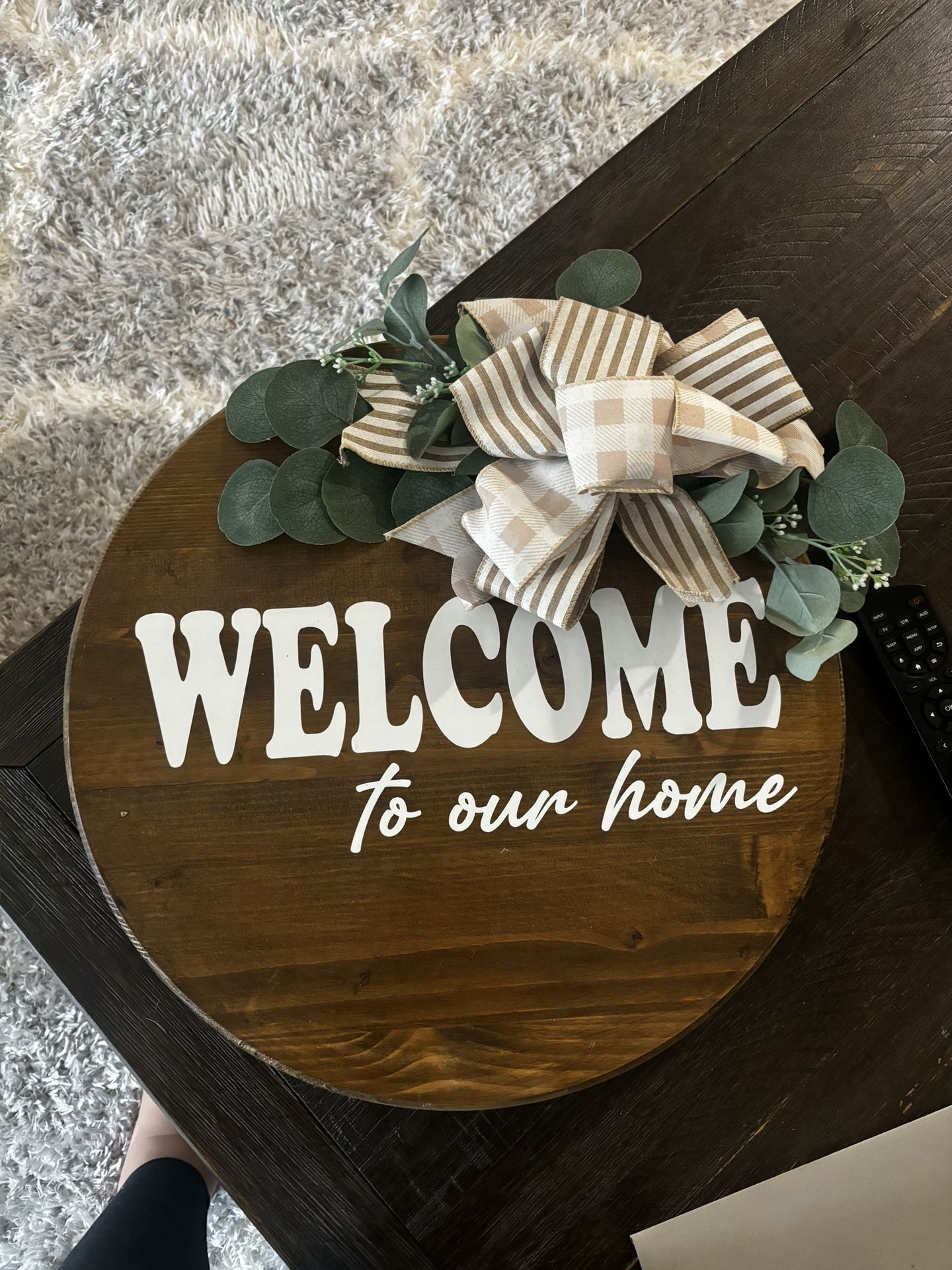 Welcome Home Door Sign