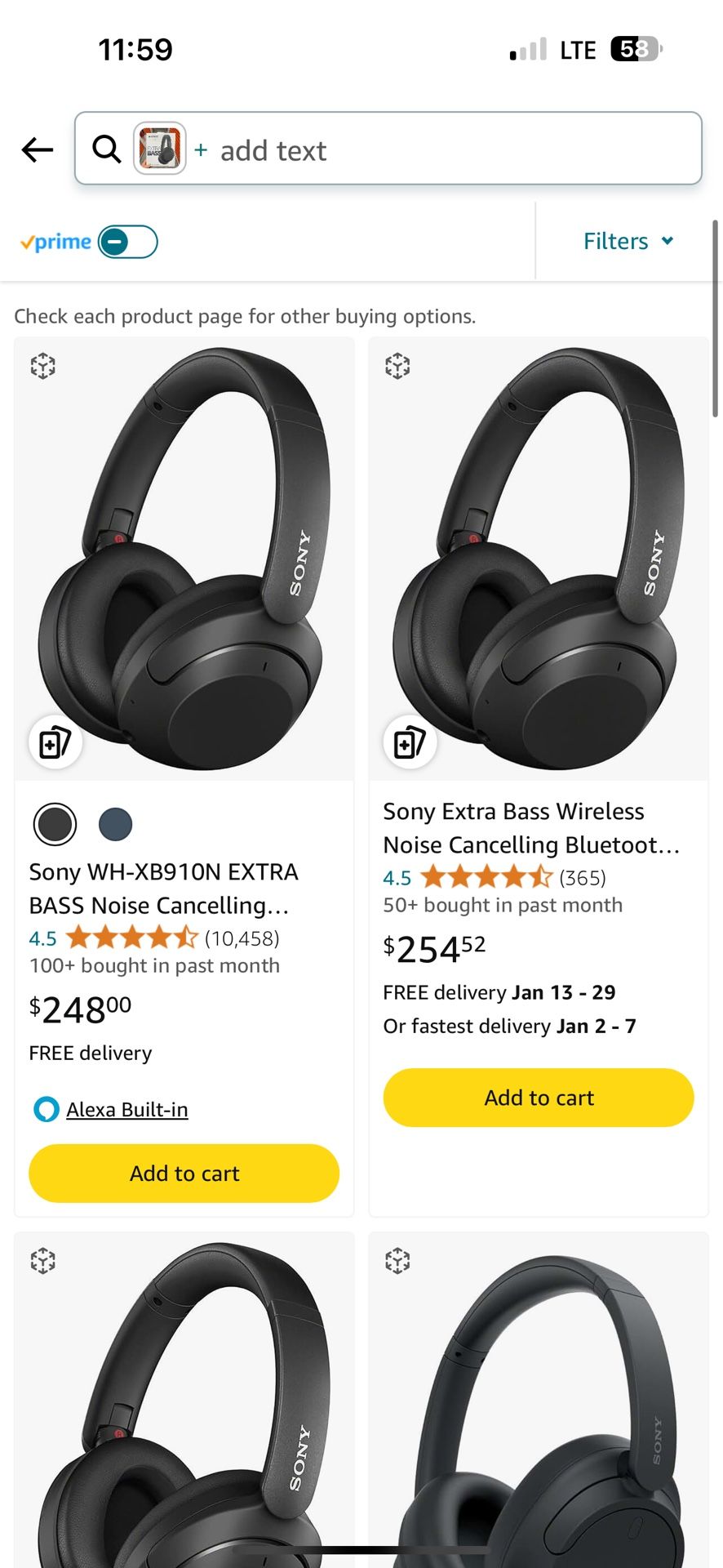 Sony Headphones 189$