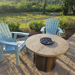 Propane fire table
