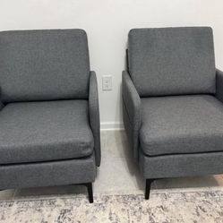 2 Gray Armchair 