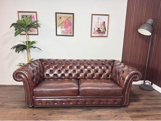 Top Grain Leather Chesterfield Sofa | Delivery Available