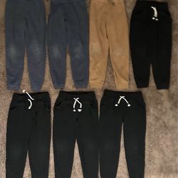 Boys Fleece Jogger Sweatpants Bundle Size 6/7