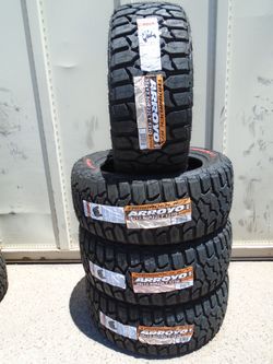 35x12.50R22 LT New Arroyo Tamarock R/T Red Letter 12 Ply Tires
